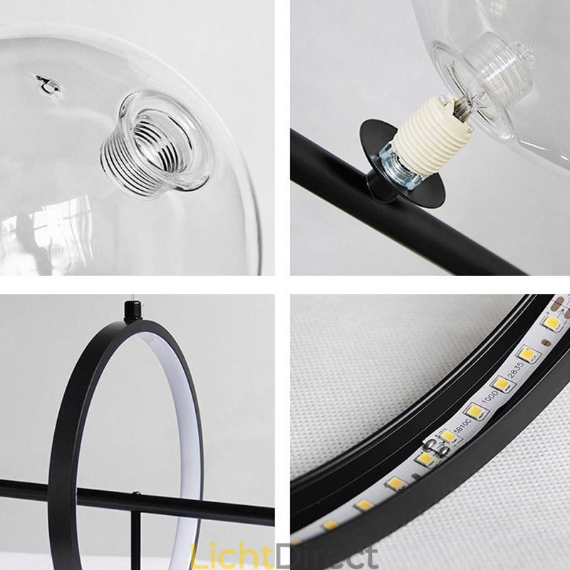 Moderne glazen bubbel hanglamp G9 lampen kroonluchter