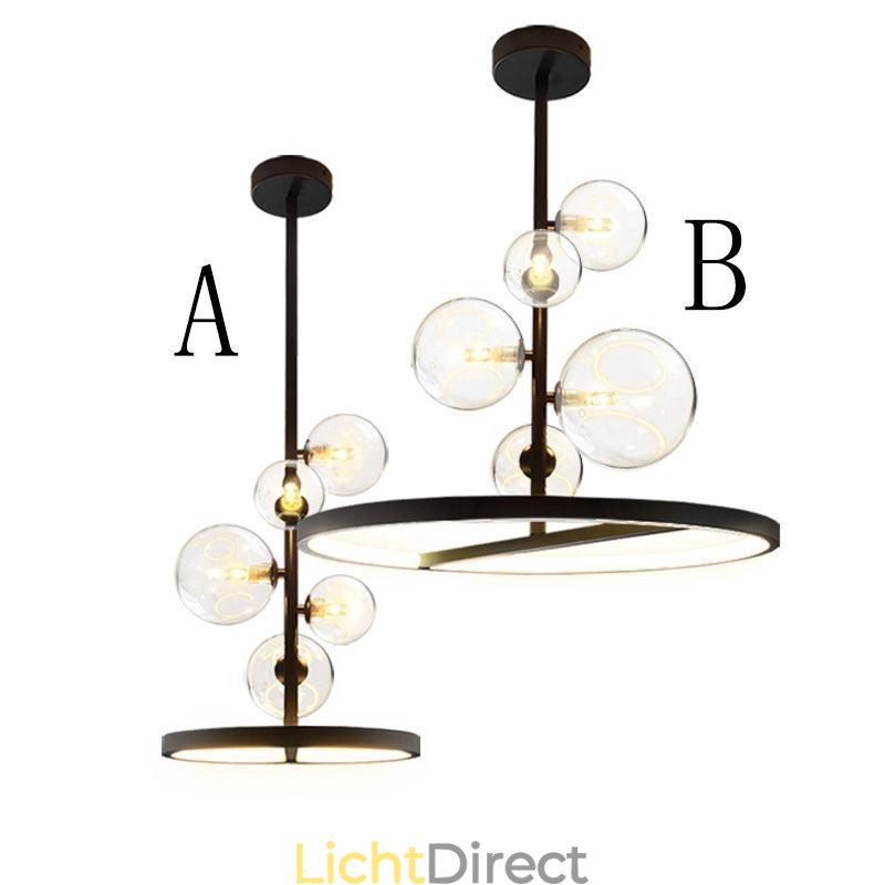 Moderne hanglampen armatuur kroonluchter glazen bubbel hanglamp