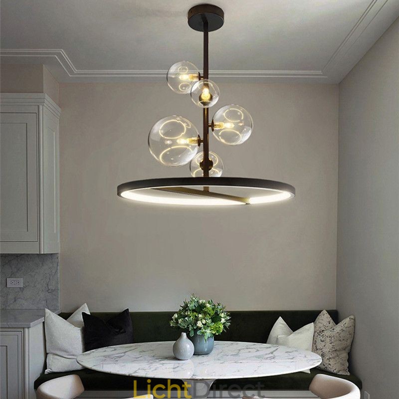 Moderne hanglampen armatuur kroonluchter glazen bubbel hanglamp