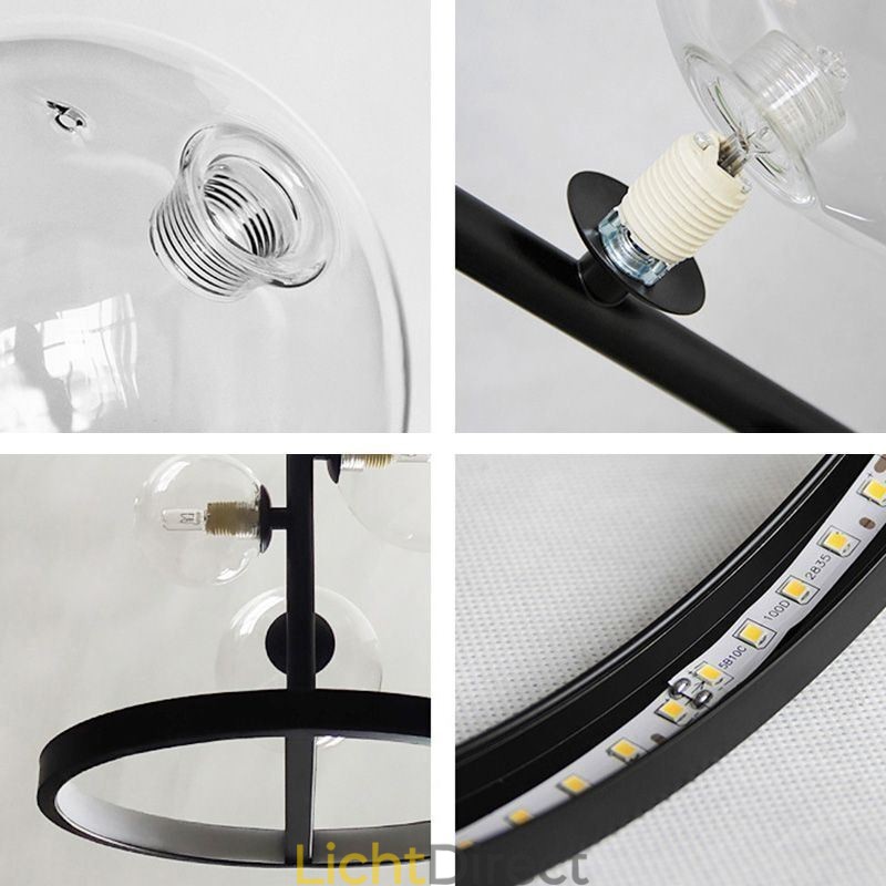 Moderne hanglampen armatuur kroonluchter glazen bubbel hanglamp