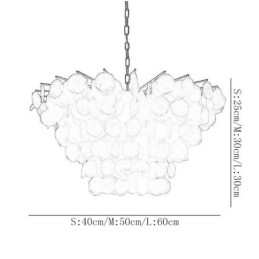 Natuurlijke schelp kroonluchter ronde gelaagde hanglamp eetkamer