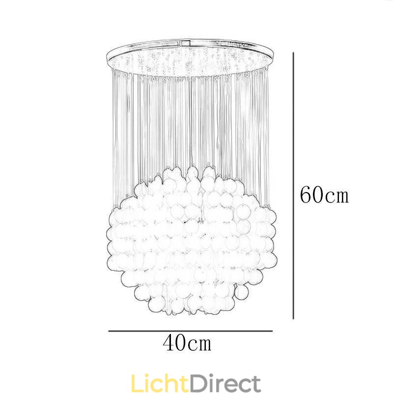 Moderne schelp hanglamp eigentijdse hangende plafondverlichting eetkamer