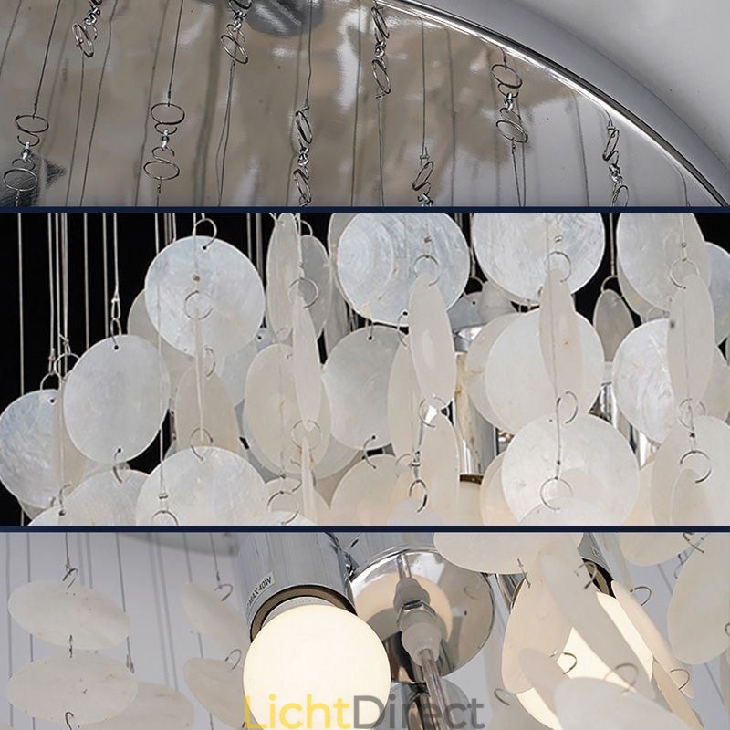 Moderne schelp hanglamp eigentijdse hangende plafondverlichting eetkamer