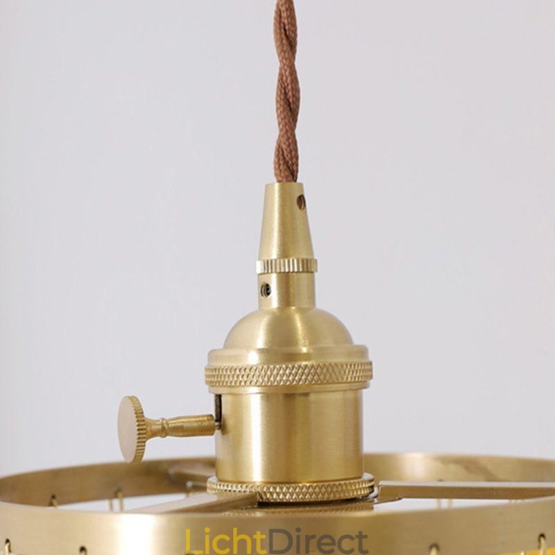 Moderne klassieke kroonluchter witte schelp kap hanglamp plafond