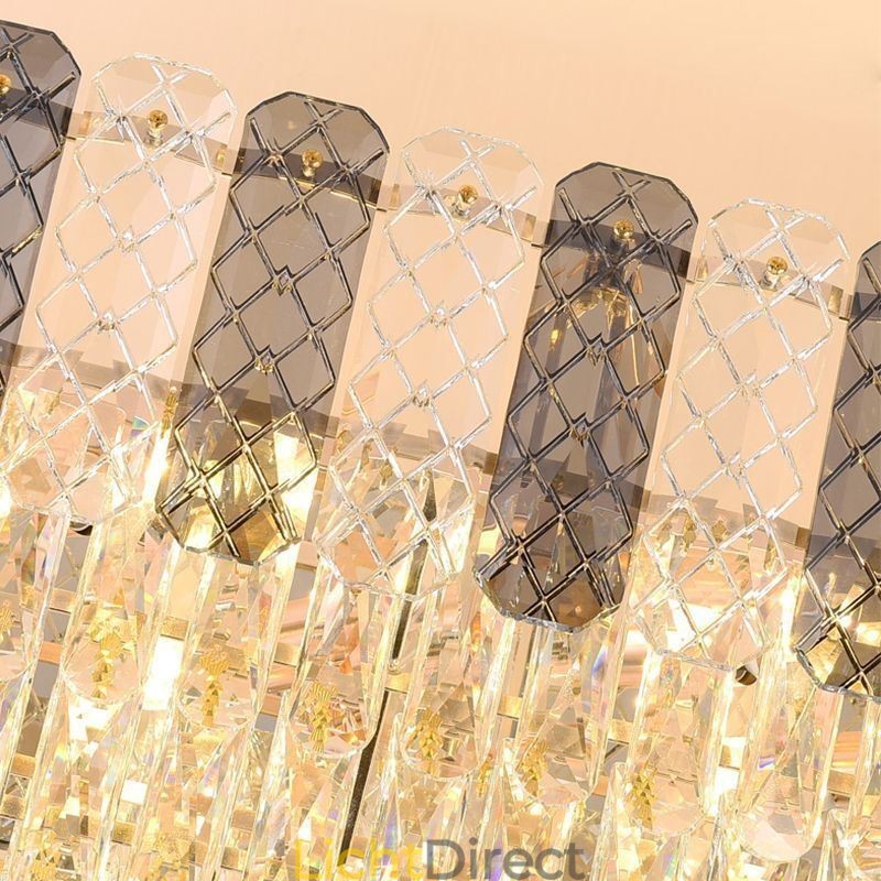 Moderne kristallen hanglamp Luxe ovale hanglamp