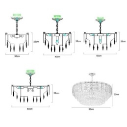 Luxe Europese hanglamp Kristallen plafondlamp
