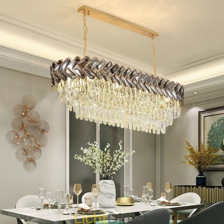 Europese Kristallen Hanglamp Luxe Ovale Plafondlamp Europese Kristallen Hanglamp Luxe Ovale Plafondlamp