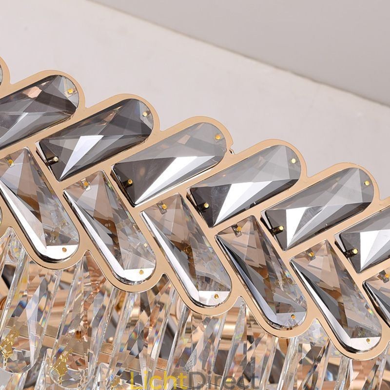 Europese Kristallen Hanglamp Luxe Ovale Plafondlamp