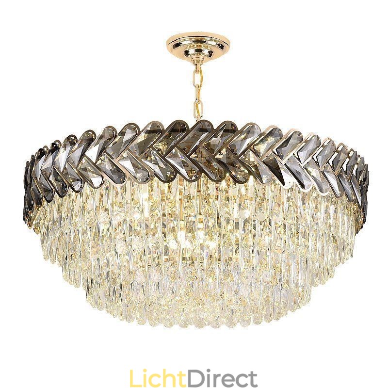 Kristallen hanglamp goud plafondlamp armatuur