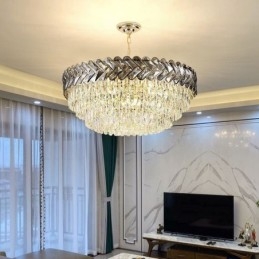 Kristallen hanglamp goud plafondlamp armatuur