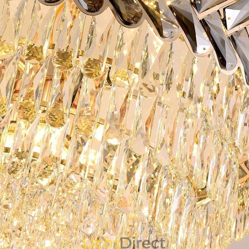 Kristallen hanglamp goud plafondlamp armatuur