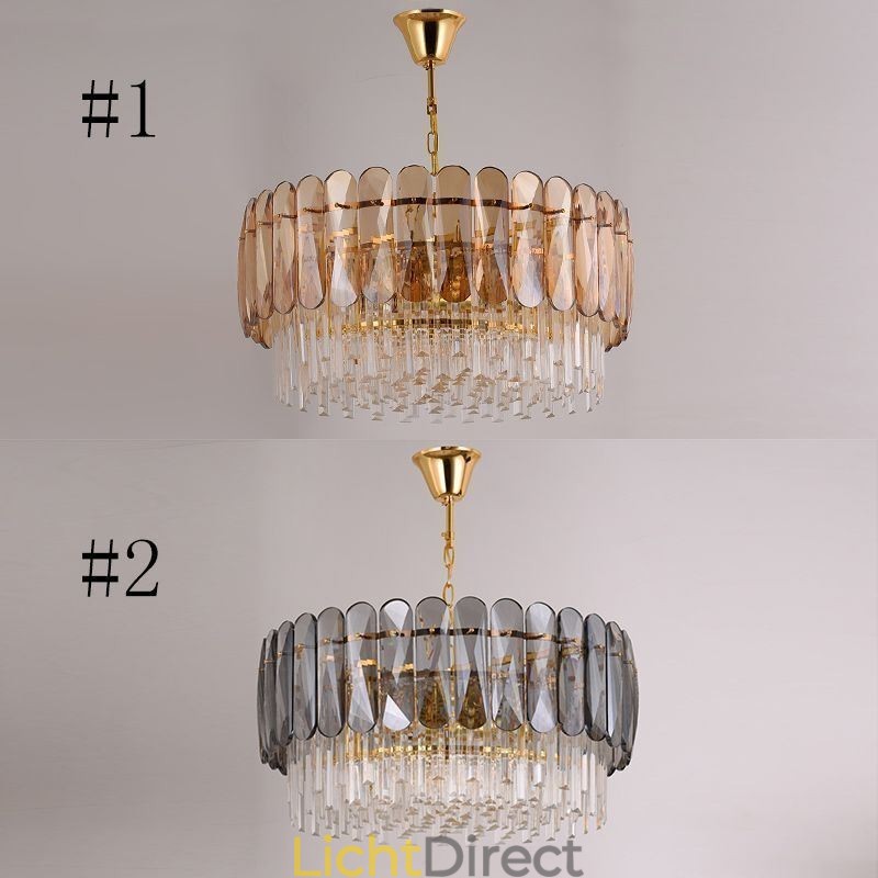 Luxe hanglamp kristal goud plafondlamp