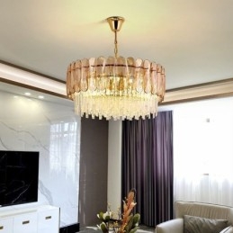 Luxe hanglamp kristal goud plafondlamp