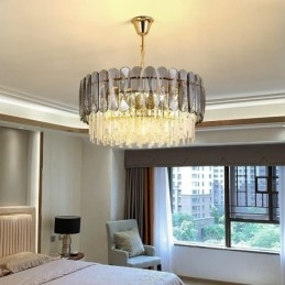 Luxe hanglamp kristal goud plafondlamp