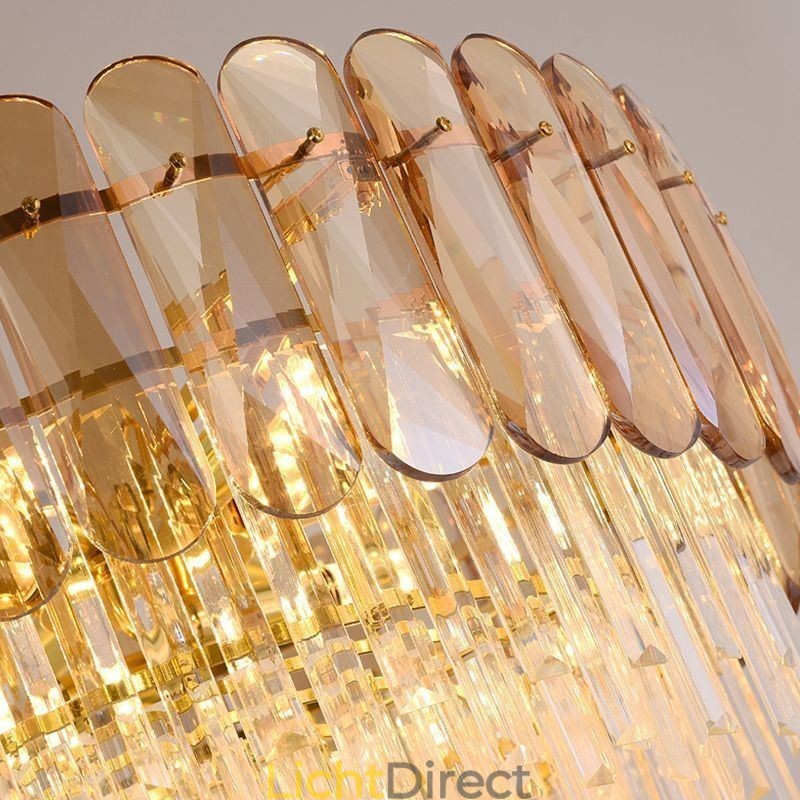 Luxe hanglamp kristal goud plafondlamp