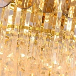 Luxe hanglamp kristal goud plafondlamp