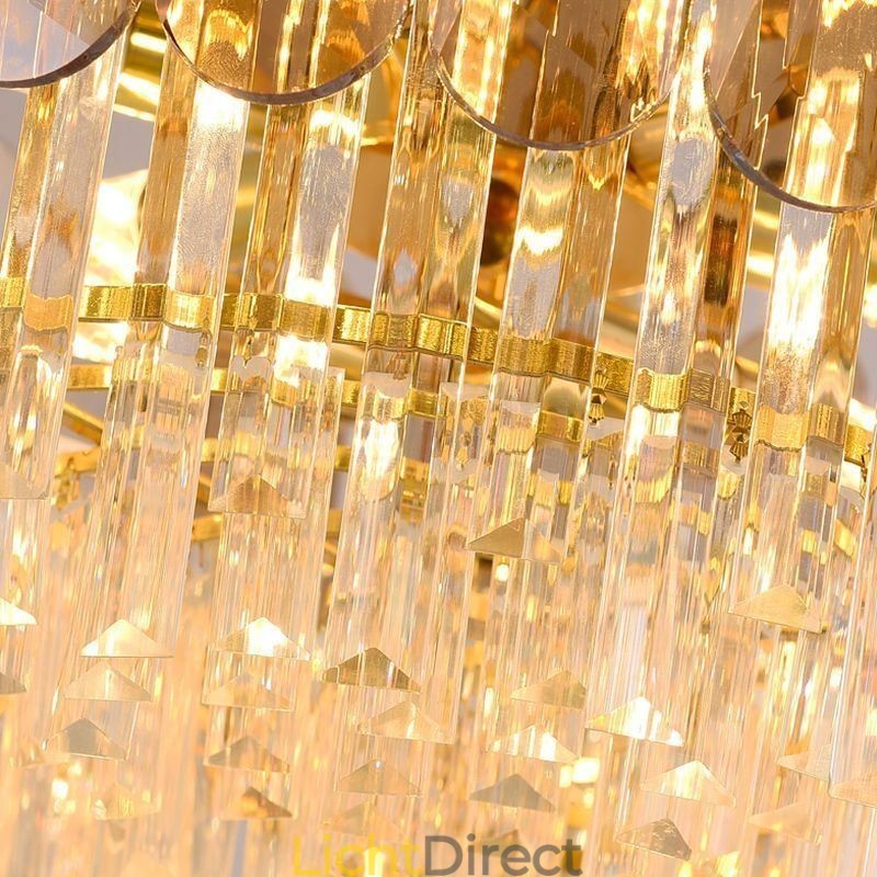 Luxe hanglamp kristal goud plafondlamp