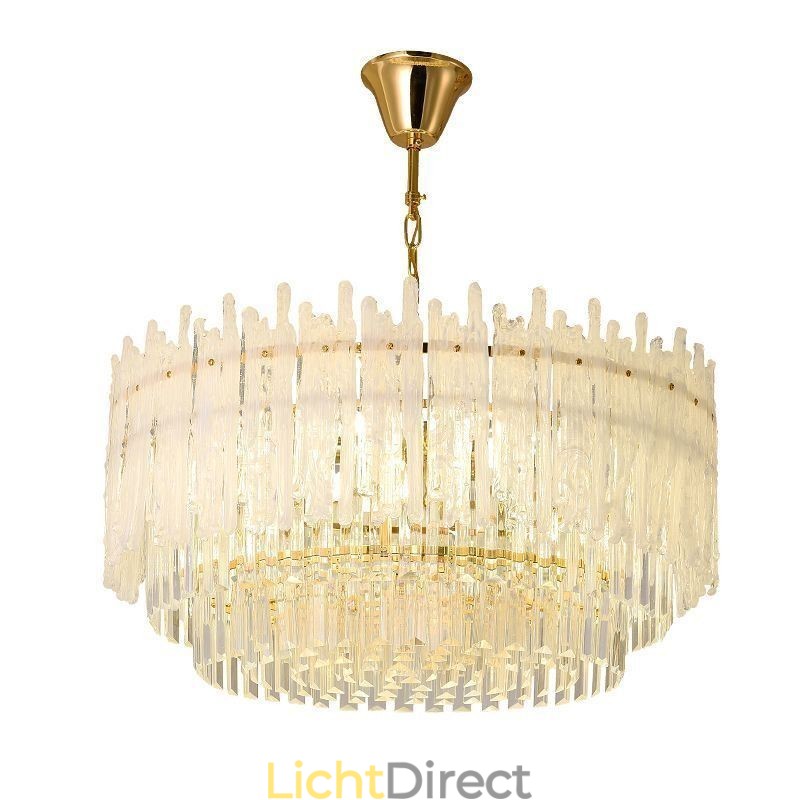 Kristallen ronde koraal plafondlamp hanglamp