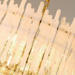 Kristallen ronde koraal plafondlamp hanglamp