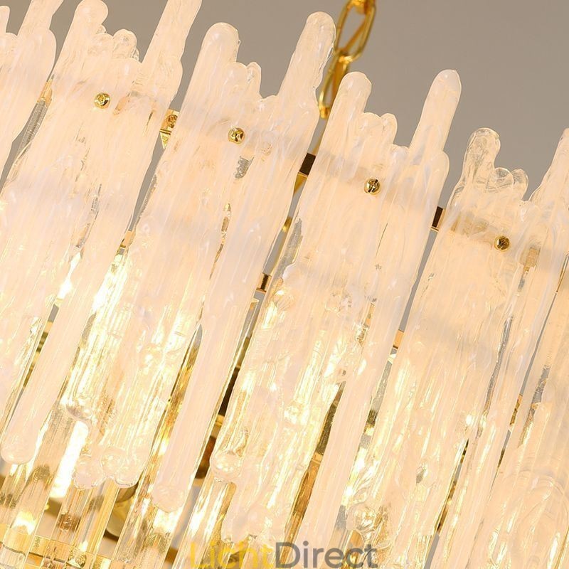 Kristallen ronde koraal plafondlamp hanglamp