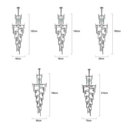 Fonkelende hanglamp grote plafondlamp