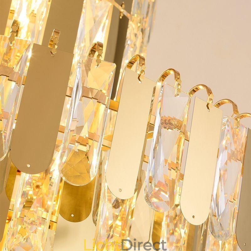 Moderne kristallen hanglamp, hedendaagse plafondverlichting, armaturen