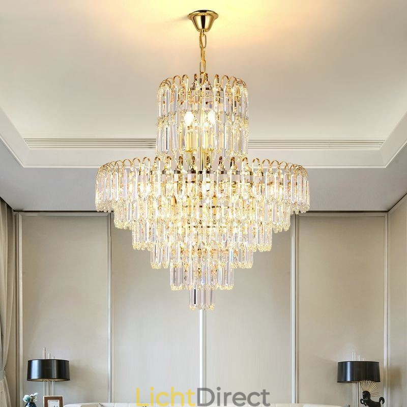 Elegante hanglamp kristal ronde plafondverlichtingsarmatuur