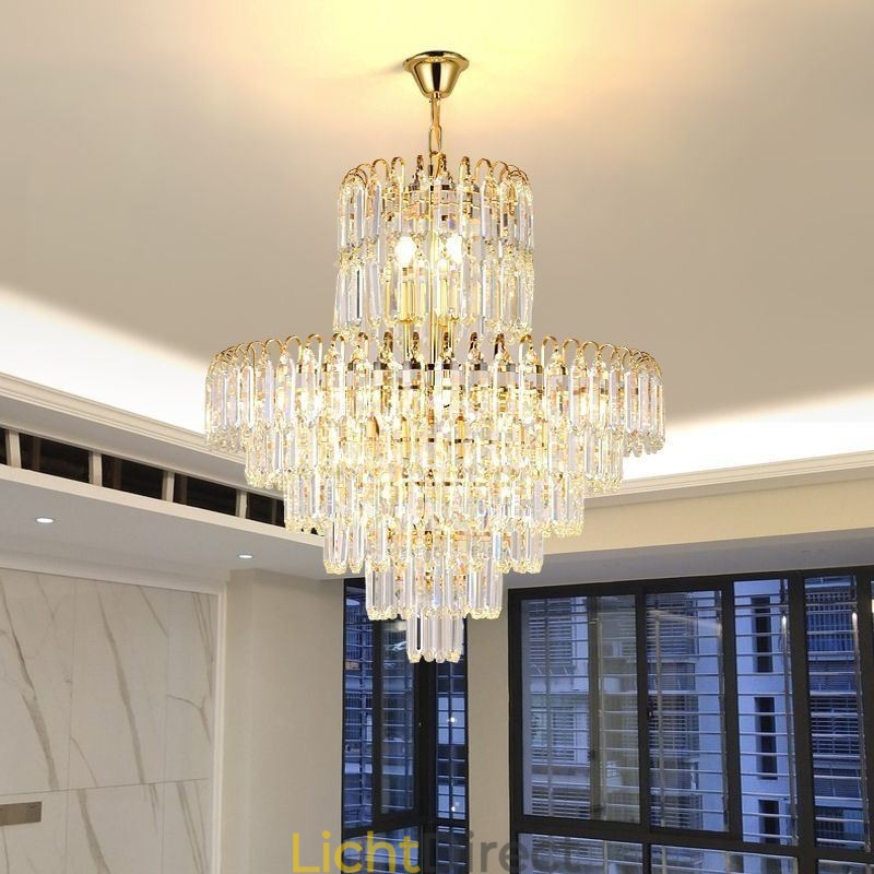 Elegante hanglamp kristal ronde plafondverlichtingsarmatuur