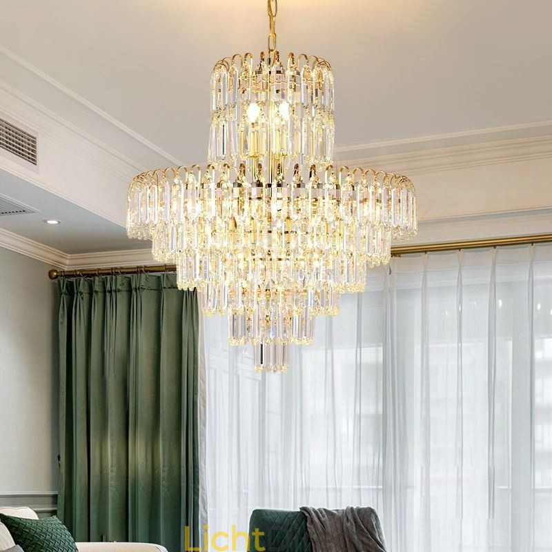 Elegante hanglamp kristal ronde plafondverlichtingsarmatuur