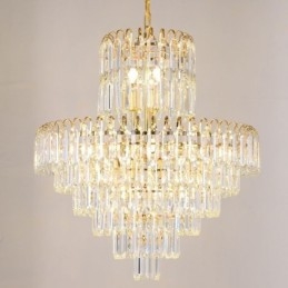 Elegante hanglamp kristal ronde plafondverlichtingsarmatuur