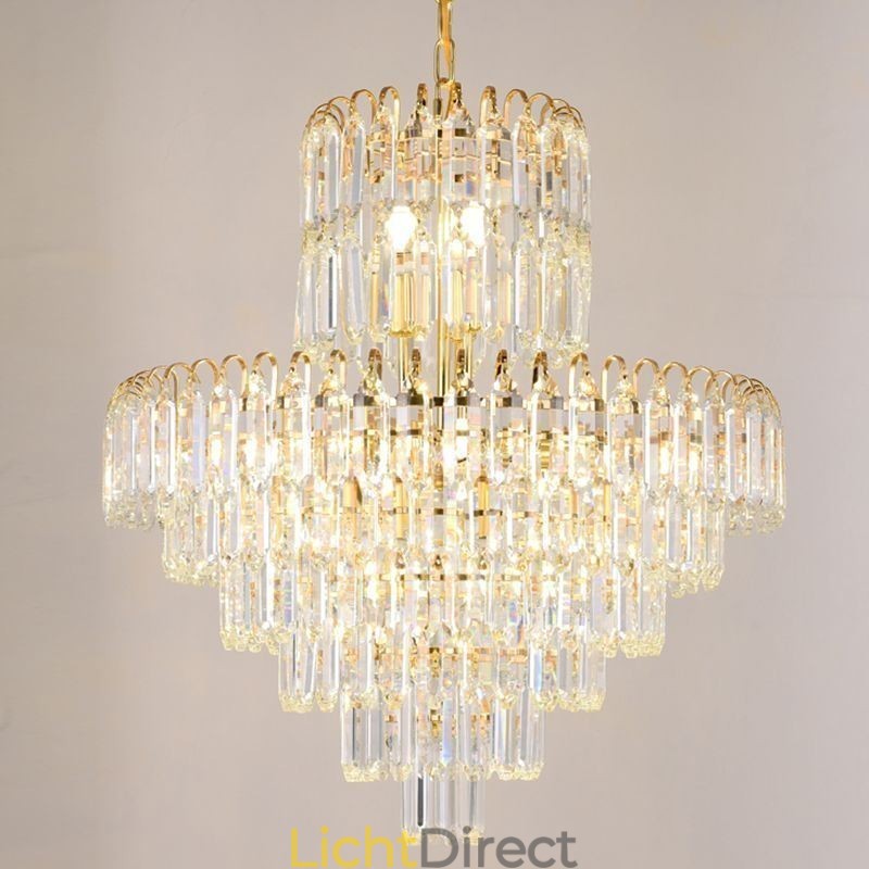 Elegante hanglamp kristal ronde plafondverlichtingsarmatuur