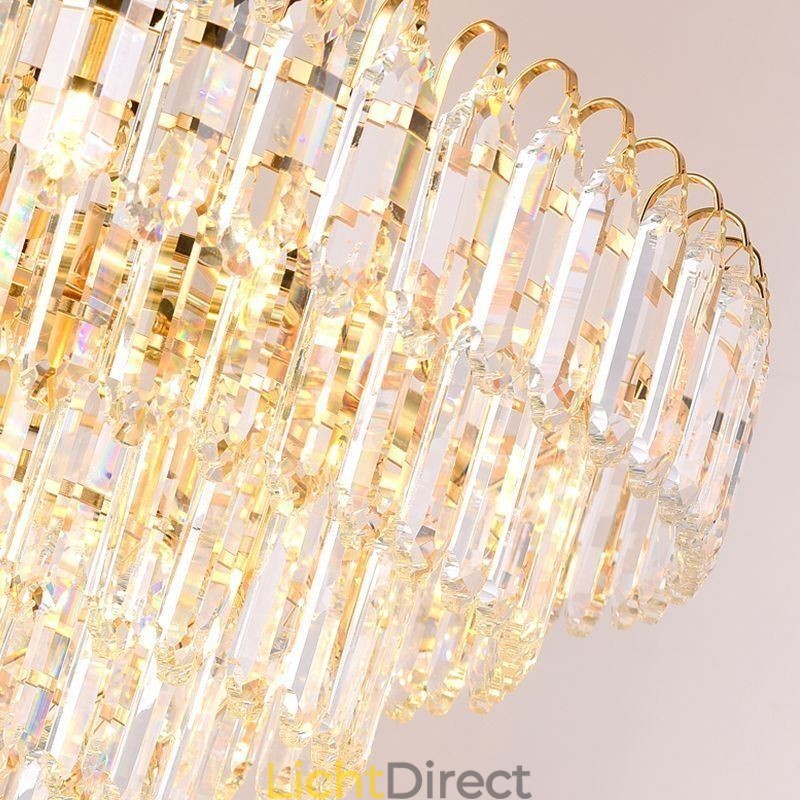 Elegante hanglamp kristal ronde plafondverlichtingsarmatuur