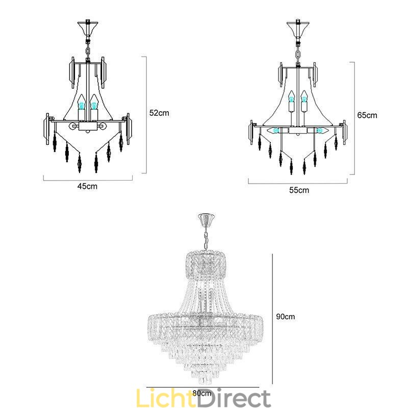 Moderne kristallen hanglamp ronde plafondverlichtingsarmatuur