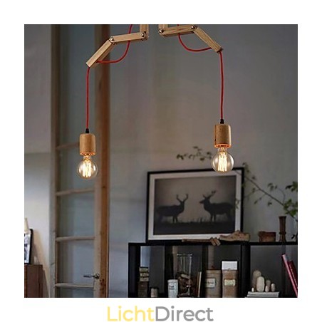 Kroonluchter Mini Stijl Modern Hedendaags Hout Bamboe Kroonluchter Mini Stijl Modern Hedendaags Hout Bamboe