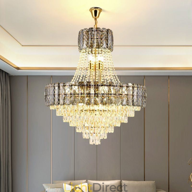 Moderne kristallen hanglamp ronde plafondverlichtingsarmatuur