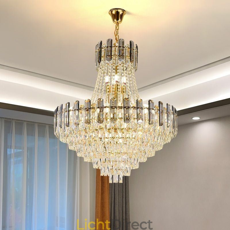 Moderne kristallen hanglamp ronde plafondverlichtingsarmatuur