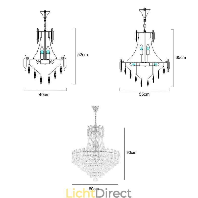 Moderne kristallen hanglamp ronde plafondverlichtingsarmatuur