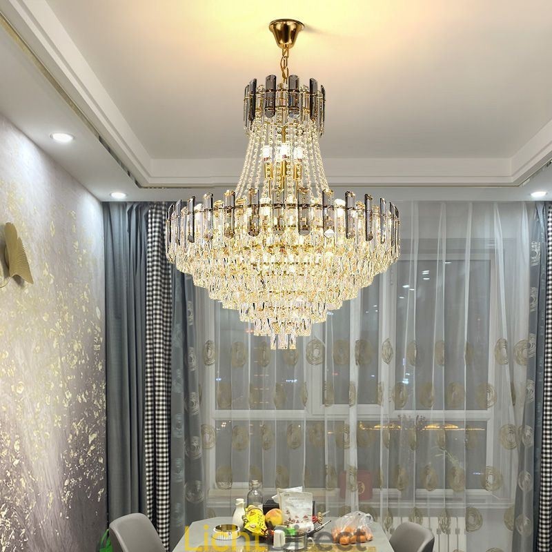 Moderne kristallen hanglamp ronde plafondverlichtingsarmatuur