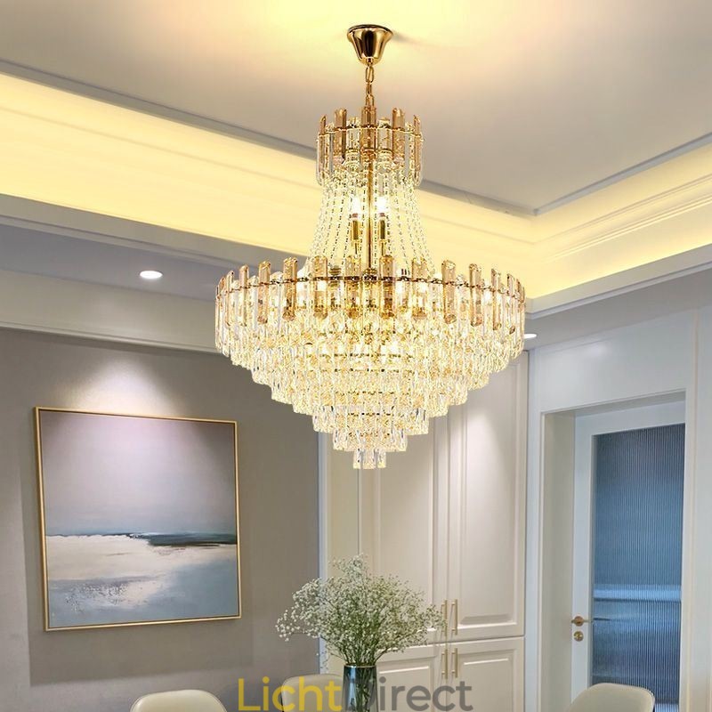 Moderne kristallen hanglamp ronde plafondverlichtingsarmatuur