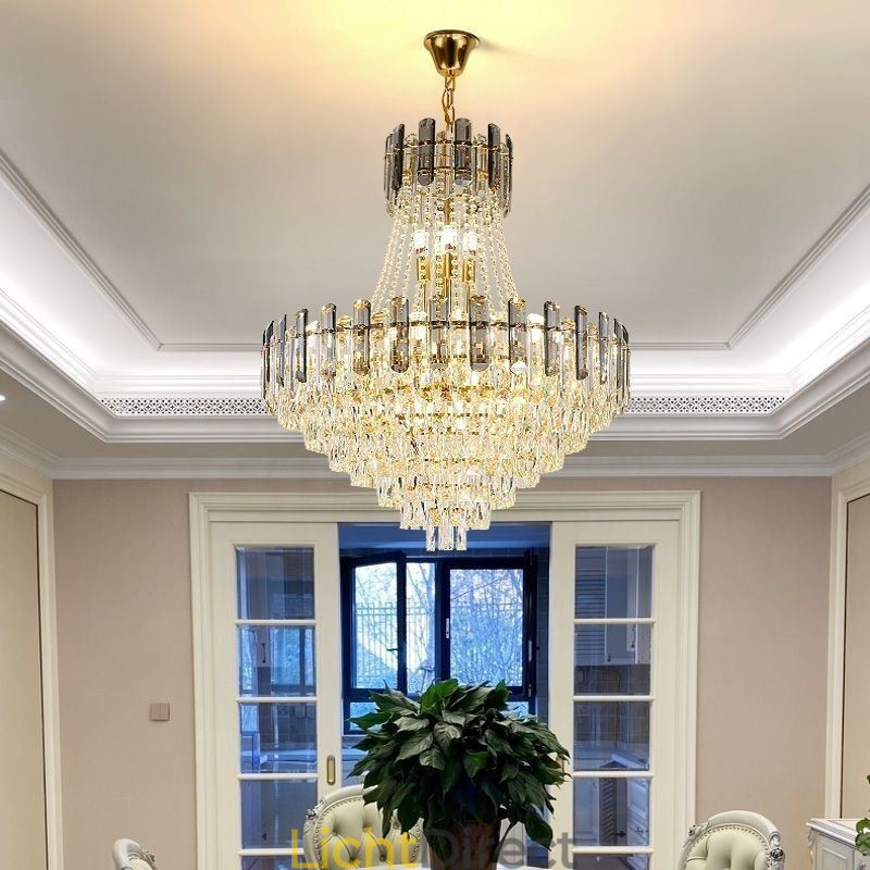 Moderne kristallen hanglamp ronde plafondverlichtingsarmatuur