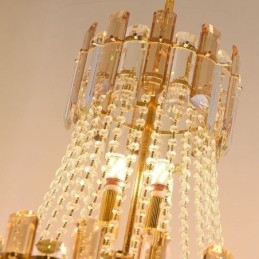 Moderne kristallen hanglamp ronde plafondverlichtingsarmatuur