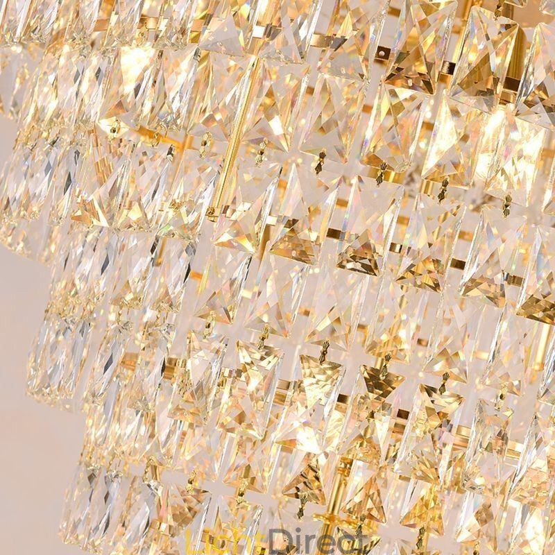 Moderne kristallen hanglamp kegelvormige plafondlamp