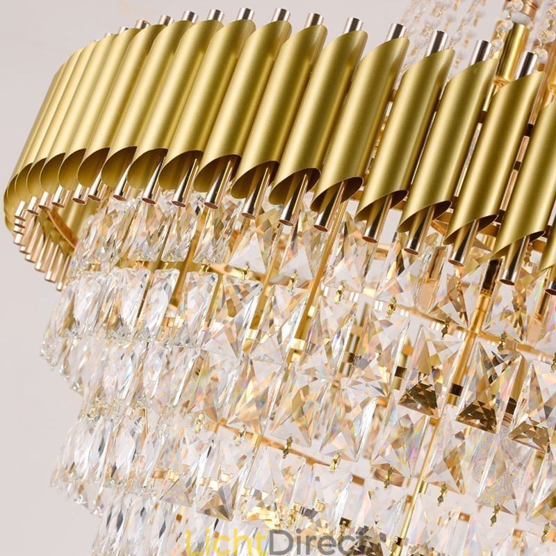 Moderne kristallen hanglamp kegelvormige plafondlamp