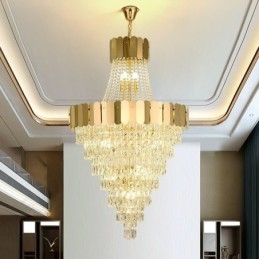 Europese Kristallen Hanglamp Conische Hanglamp