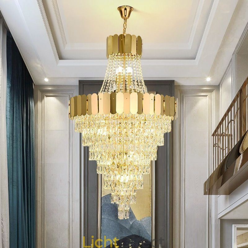 Europese Kristallen Hanglamp Conische Hanglamp