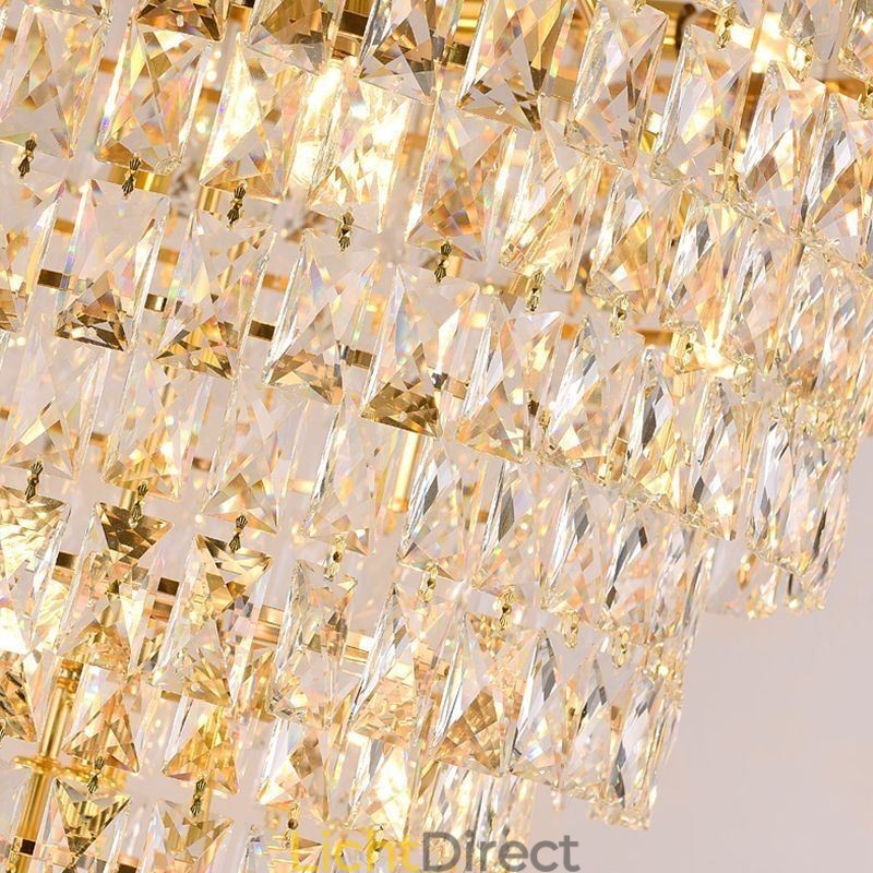 Europese Kristallen Hanglamp Conische Hanglamp