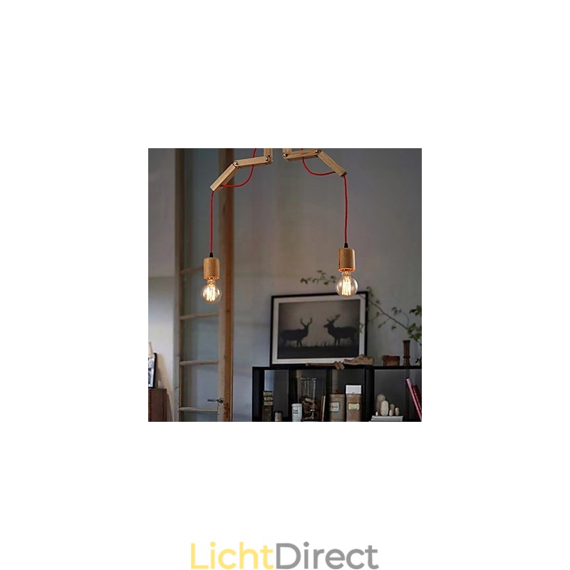 Kroonluchter Mini Stijl Modern Hedendaags Hout Bamboe