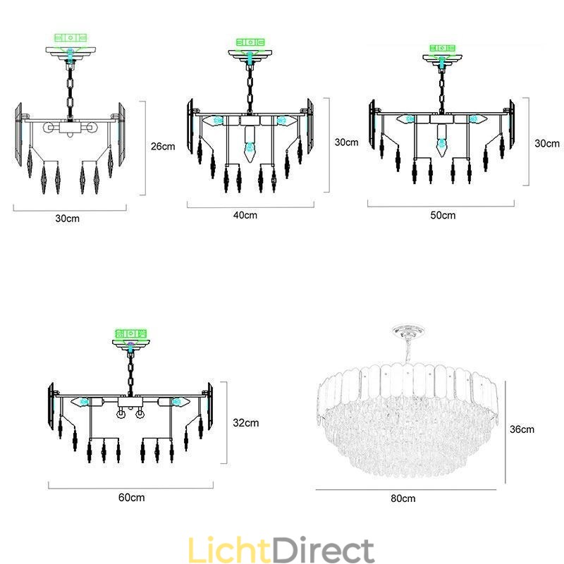 Moderne hanglamp Kristal Ronde Hangende Plafondlamp