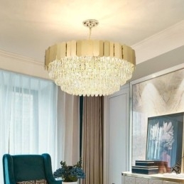 Moderne hanglamp Kristal Ronde Hangende Plafondlamp