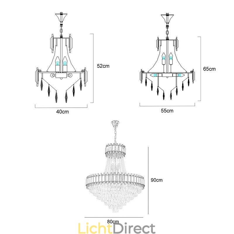 Moderne kristallen hanglamp plafondlamp